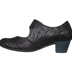 Waldlaufer Shoes<Wide Fit Cross Straps- 358312 - Black/Metallic
