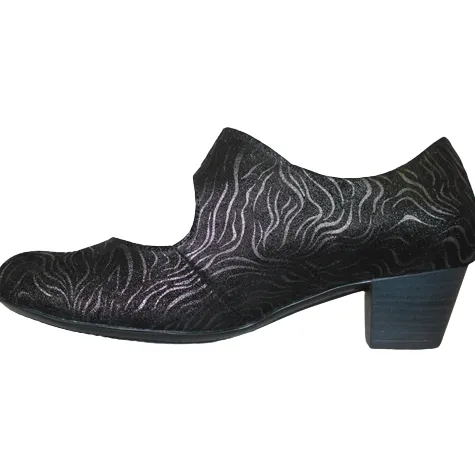 Waldlaufer Shoes<Wide Fit Cross Straps- 358312 - Black/Metallic