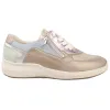 Waldlaufer Ladies Larger Sizes | Trainers<Wide Fit Ladies Trainers - 831004 - Taupe Multi