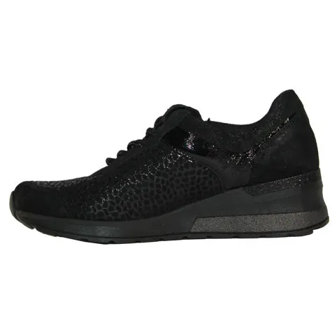 Waldlaufer Ladies Wide Fitting<Wide Fit Trainers - 939H01 - Black