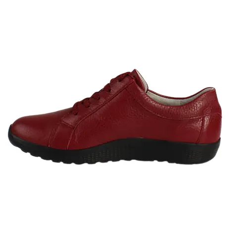 Waldlaufer Ladies Larger Sizes | Trainers<Wide Fit Trainers - 634002 - Red
