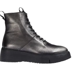 Wonders Boots<Ladies Ankle Boots - A-9350 - Pewter