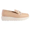 Wonders Shoes<Ladies Flatform Loafers - A-2480 - Nude