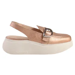 Wonders Shoes<Ladies Flatform Slingbacks - A-3624 - Rose Gold