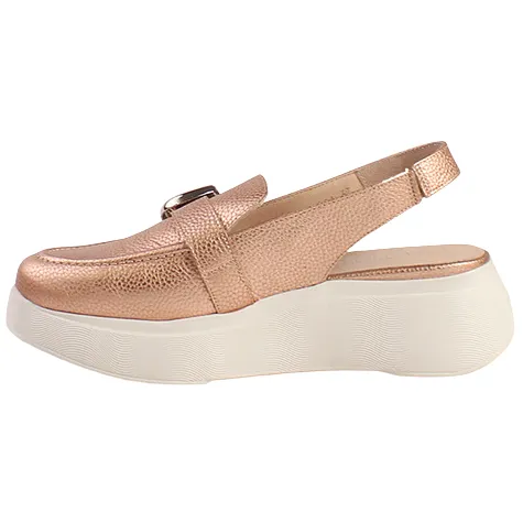 Wonders Shoes<Ladies Flatform Slingbacks - A-3624 - Rose Gold