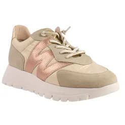 Wonders Trainers<Ladies Trainers - A-2464 - Beige/Rose Gold