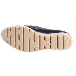 Wonders Shoes<Ladies Wedge Loafers - C-33311 - Navy Patent
