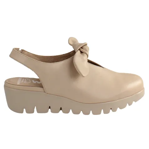 Wonders Shoes<Ladies Wedge Sling-Back Sandals - C-33315 - Nude/Beige