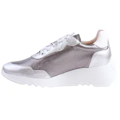 Wonders Trainers<Ladies Wedge Trainers - E-6760 - Silver