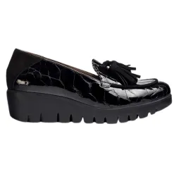 Wonders Shoes<Wedge Shoes - C-33320 - Black Patent