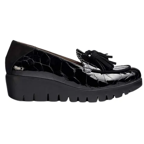 Wonders Shoes<Wedge Shoes - C-33320 - Black Patent