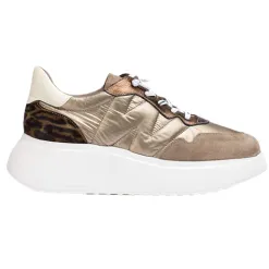 Wonders Trainers<Wedge Trainers - A-3610 - Taupe Gold