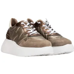 Wonders Trainers<Wedge Trainers - A-3610 - Taupe Gold