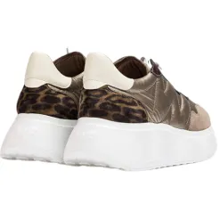 Wonders Trainers<Wedge Trainers - A-3610 - Taupe Gold