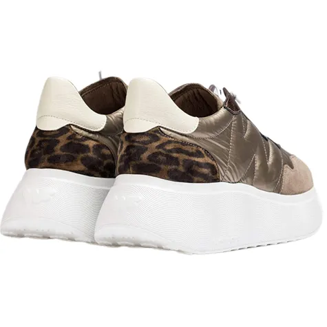 Wonders Trainers<Wedge Trainers - A-3610 - Taupe Gold