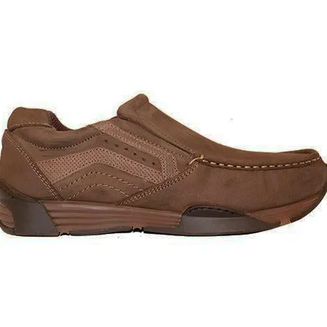 Wrangler Mens Larger Sizes | Shoes<Casual Slip On Shoes - Lavey 2 - Nut Nubuck