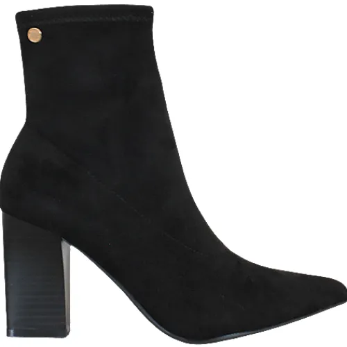 Xti Boots<Block Heeled Ankle Boots - 142026 - Black