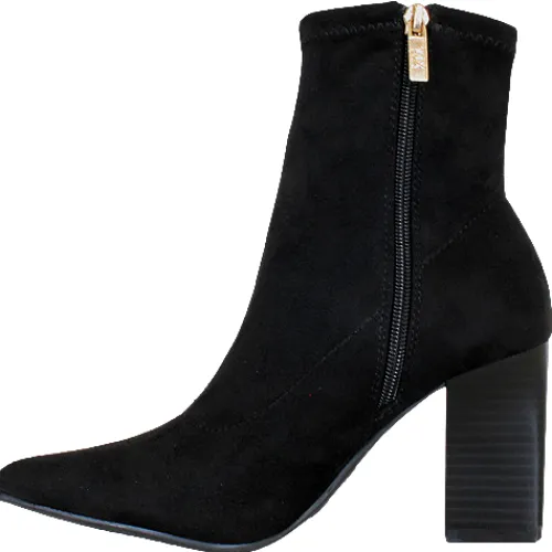 Xti Boots<Block Heeled Ankle Boots - 142026 - Black