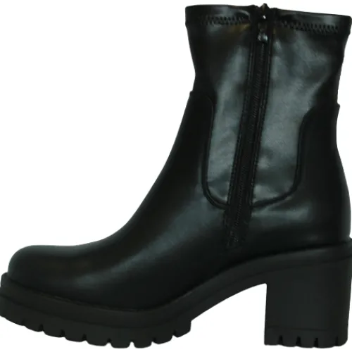 Xti Boots<Block Heeled Ankle Boots - 140190 - Black
