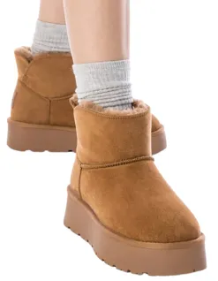 Xti Boots<Platform Ankle Boots - 142197 - Camel