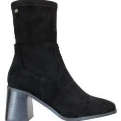 Xti Boots<Block Heeled Ankle Boots - 140485 - Black