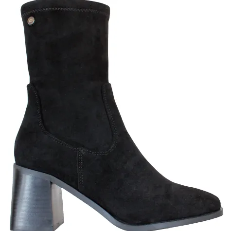Xti Boots<Block Heeled Ankle Boots - 140485 - Black