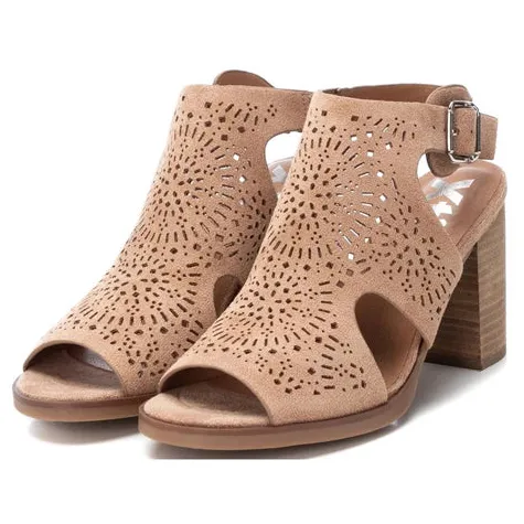 Xti Heels<Block Heel Sandals - 141098 - Camel