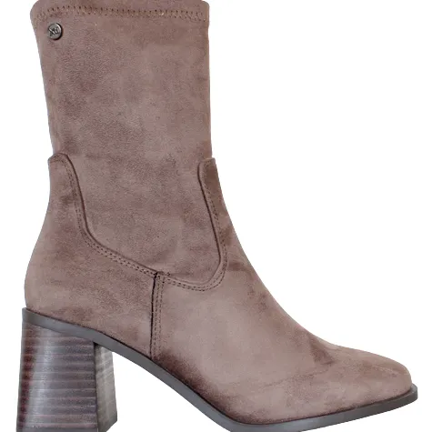 Xti Boots<Block Heeled Ankle Boots - 140485 - Taupe