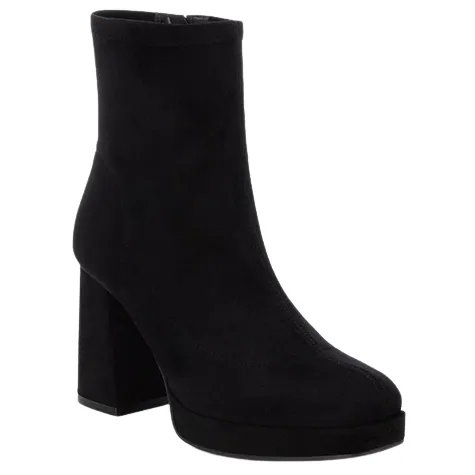 Xti Boots<Block Heeled Ankle Boots - 143108 - Black