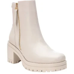 Xti Boots<Block Heeled Ankle Boots - 141538 - Beige