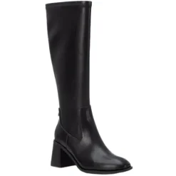 Xti Boots<Block Heeled Knee Boots - 143422 - Black