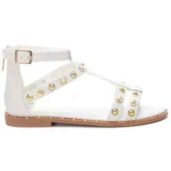 Xti Sandals<Flat Sandals - 141217 - Grey/White
