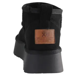 Xti Boots<Flatform Ankle Boots-142212- Black