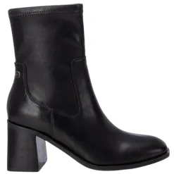 Xti Boots<Ladies Block Heeled Ankle Boots - 143421 - Black