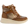 Xti Boots<Ladies Hi-Top Trainers - 143200 - Camel
