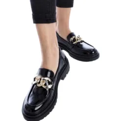 Xti Shoes<Ladies Loafers - 141727 - Black
