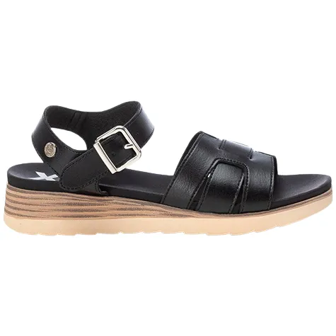 Xti Sandals<Ladies Low Wedge Sandals - 142900 - Black