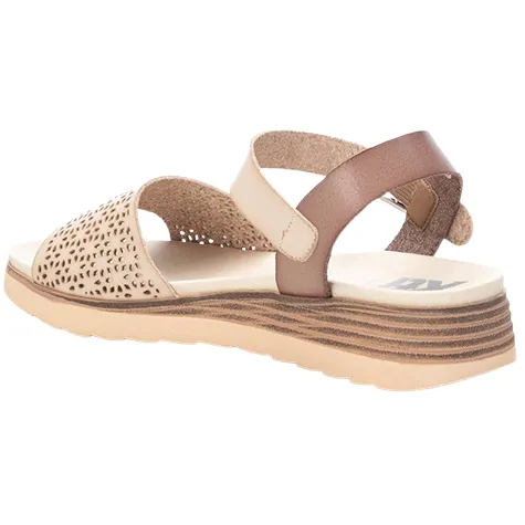 Xti Sandals<Ladies Low Wedge Sandals - 142886 - Beige
