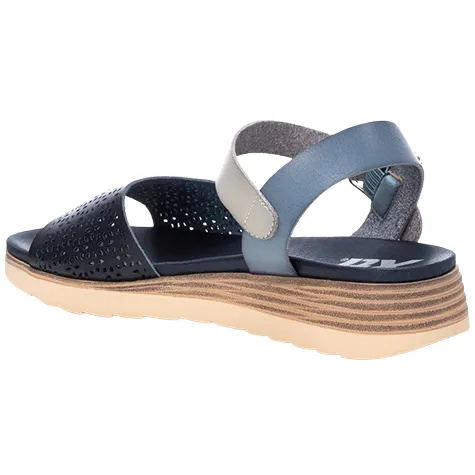 Xti Sandals<Ladies Low Wedge Sandals - 142886 - Navy