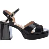 Xti Heels<Ladies Platform Sandals - 142356 - Black Patent