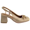Xti Heels<Ladies Sling Back Shoes - 142343 - Gold