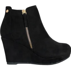 Xti Boots<Ladies Wedge Boots - 142145 - Black