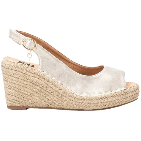 Xti Sandals<Ladies Wedge Sandals - 142877 - Gold