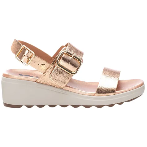 Xti Sandals<Ladies Wedge Sandals -142702 - Rose Gold