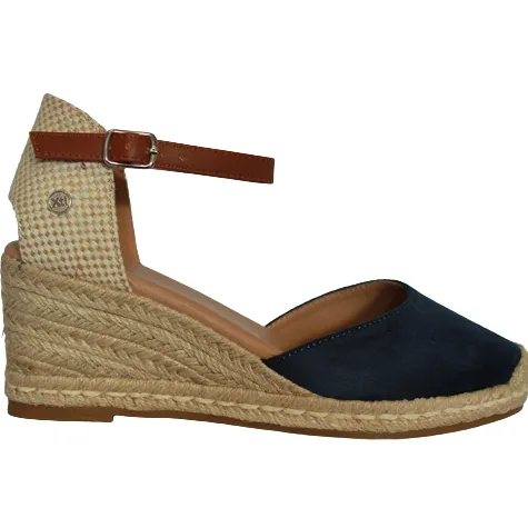 Xti Sandals<Ladies Wedge Sandals - 140746 - Navy