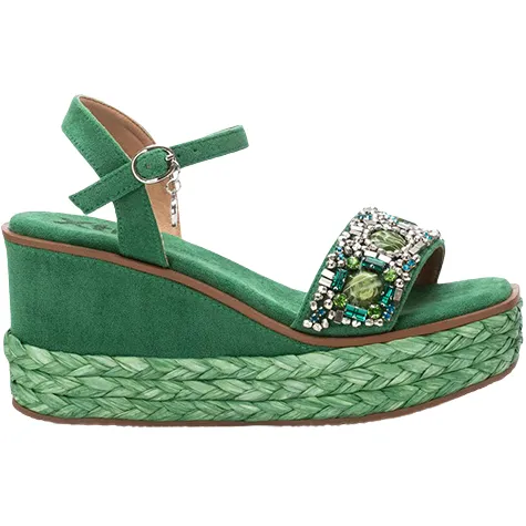 Xti Sandals<Ladies Wedge Sandals - 142677 - Green