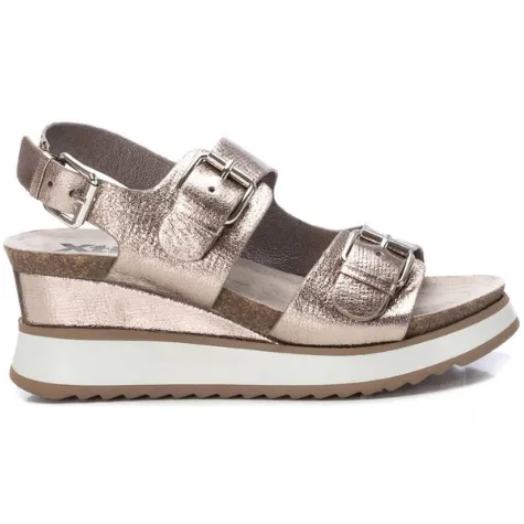 Xti Sandals<Ladies Wedge Sandals - 142883 - Pewter