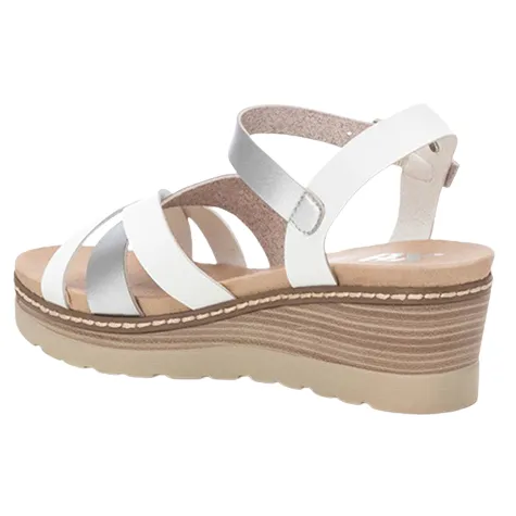 Xti Sandals<Ladies Wedge Sandals - 142853 - White