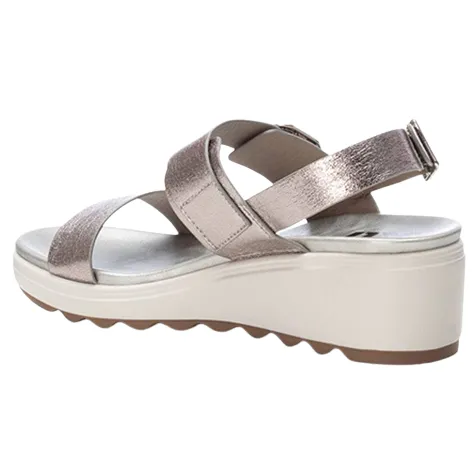 Xti Sandals<Ladies Wedge Sandals - 142702 - Silver