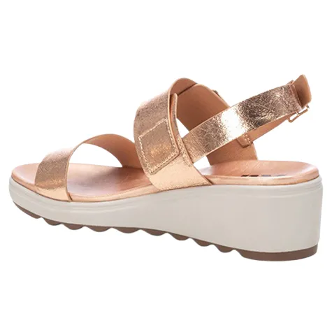 Xti Sandals<Ladies Wedge Sandals -142702 - Rose Gold